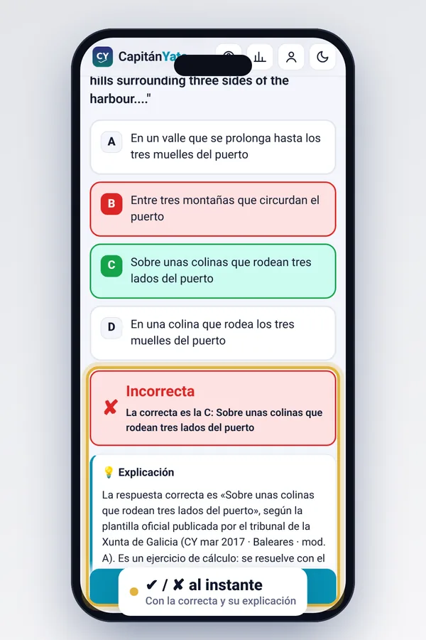 Pregunta corregida con explicación